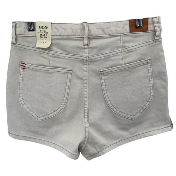 NWT Urban Outfitters BDG Super High Rise Spade Pin Up Festival Jean Shorts 28 - Picture 5 of 10